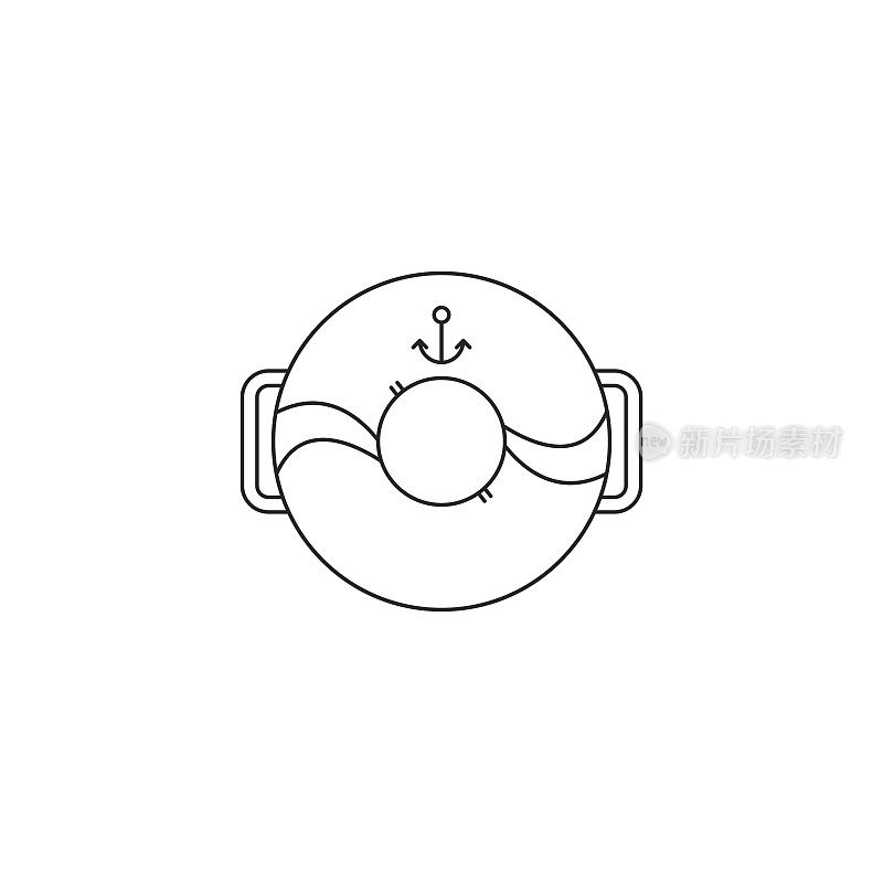 Lifebuoy line icon